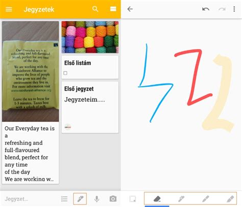 jegyzeteim|A Google Keep használata